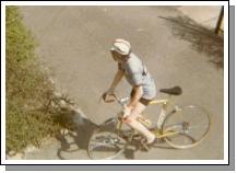 Min frste rigtige cykel med Campagnolo New Record og lukkede ringe. Jeg er her ifrt Salvarani trje som jeg netop havde kbt p trningslejren i Italien